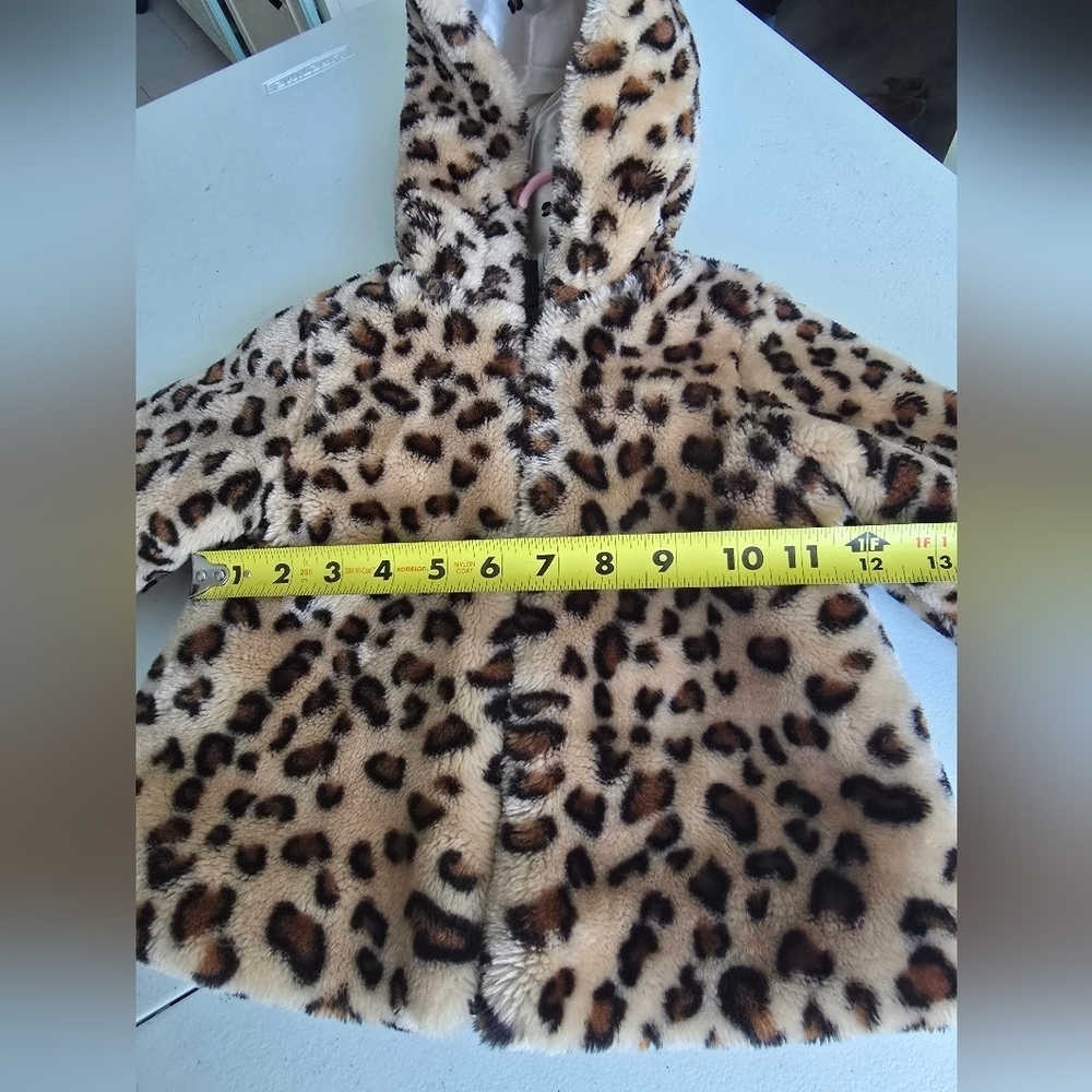 Little me Jacket & coat Leopard print kids Size 18M - Picture 5 of 13